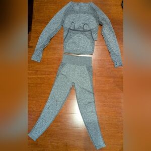 GYMSHARK Gray Three Piece Set